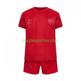 Completo Calcio Danimarca Bambino Divisa Prima Mondiali 2022